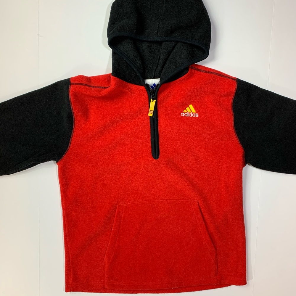 Vintage Black & Red ADIDAS Fleece